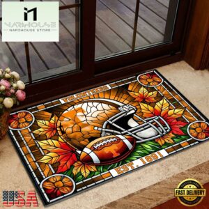 NCAA Tennessee Volunteers Football Stained Glass Style Doormats