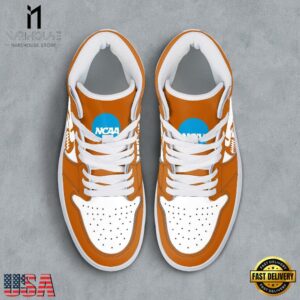 NCAA Texas Longhorns Grunge Style Custom Air Jordan 1 Shoes