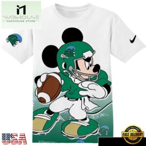 NCAA Tulane Green Wave Mickey All Over Print T-Shirt