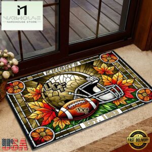 NCAA UCF Knights Football Stained Glass Style Doormats