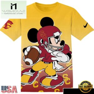 NCAA USC Trojans Football Mickey All Over Print T-Shirt