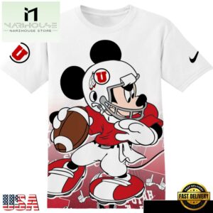 NCAA Utah Utes football Mickey All Over Print T-Shirt