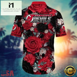 New Jersey Devils NHL Hawaiian Shirt For Men , Vintage Hawaiian Shirts 5 New Jersey Devils NHL Hawaiian Shirt For Men