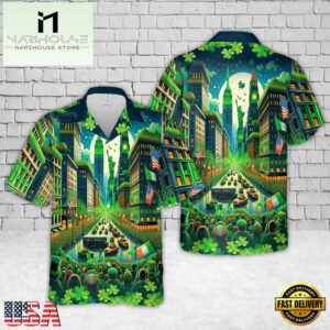 New York St. Patrick's Day Hawaiian Shirt