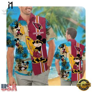NFL Arizona Cardinals Mickey Custom Name Summer Hawaii Shirt