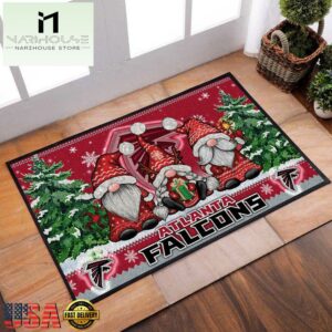 NFL Atlanta Falcons Christmas Doormat Decor