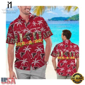 NFL Atlanta Falcons Custom Name Hawaii Shirt Summer Button Up Shirt