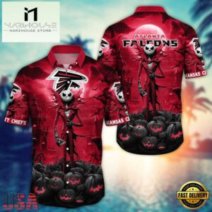 NFL Atlanta Falcons Halloween Jack Hawaiian Shirt