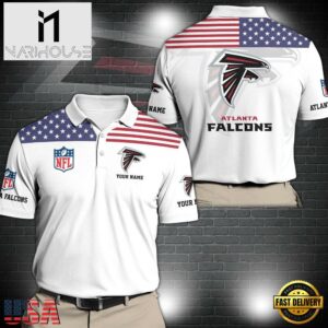NFL Atlanta Falcons Sport Polo Shirt Custom Your Name