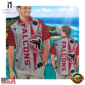 NFL Atlanta Falcons Summer Button Up New Hawaii Shirt