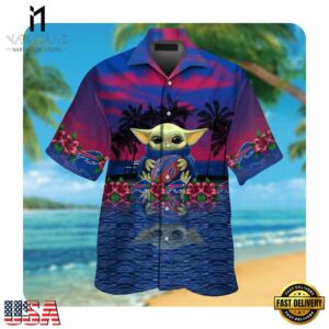 NFL Buffalo Bills And x Baby Yoda Hawaii Shirt Summer Button Up Shirt