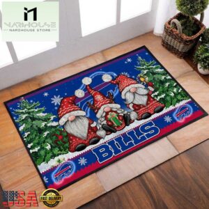 NFL Buffalo Bills Christmas Doormat Decor
