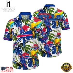 NFL Buffalo Bills Parrots Tropical Flower Hawaiian Shirt