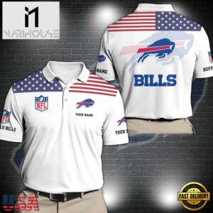 NFL Buffalo Bills Sport Polo Shirt Custom Your Name