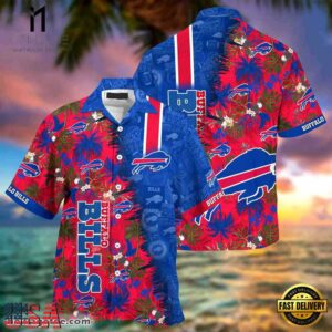 NFL Buffalo Bills Summer Beach Hawaiian Button Up Shirt