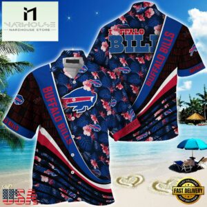 NFL Buffalo Bills Summer Hawaii Shirt With Tropical Flower Pattern