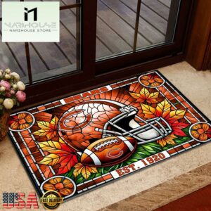 NFL Chicago Bears Football Stained Glass Style Doormats
