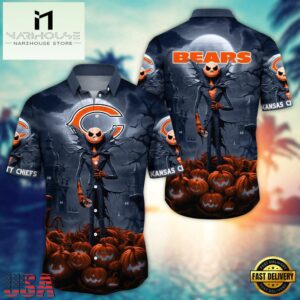 NFL Chicago Bears Halloween Jack Hawaiian Shirt