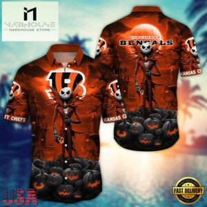 NFL Cincinnati Bengals Halloween Jack Hawaiian Shirt