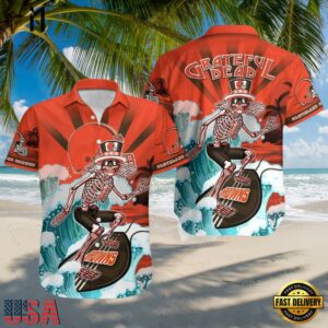 NFL Cleveland Browns Grateful Dead Unisex Hawaiian Shirt