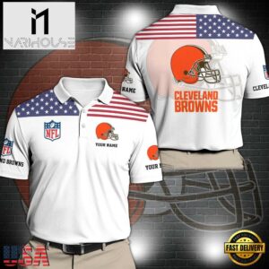 NFL Cleveland Browns Sport Polo Shirt Custom Your Name
