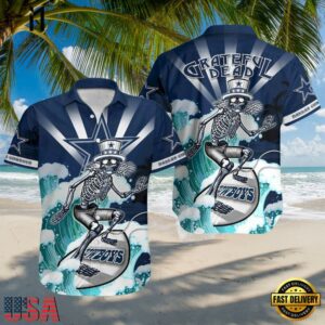 NFL Dallas Cowboys Grateful Dead Unisex Hawaiian Shirt