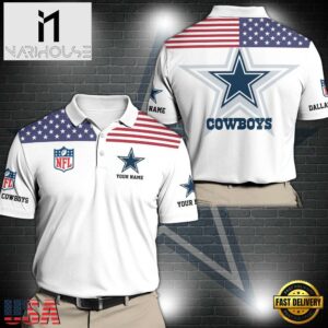 NFL Dallas Cowboys Sport Polo Shirt Custom Your Name