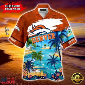 NFL Denver Broncos Summer Button Up Hawaii Shirt