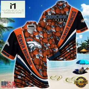 NFL Denver Broncos Summer Hawaii Shirt With Tropical Flower Pattern