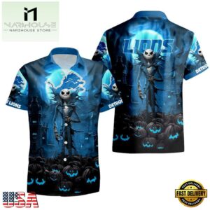 NFL Detroit Lions Halloween Jack Hawaiian Shirt