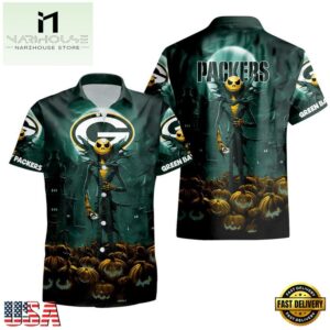 NFL Green Bay Packers Halloween Jack Hawaiian Shirt