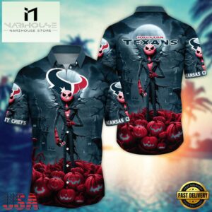 NFL Houston Texans Halloween Jack Hawaiian Shirt
