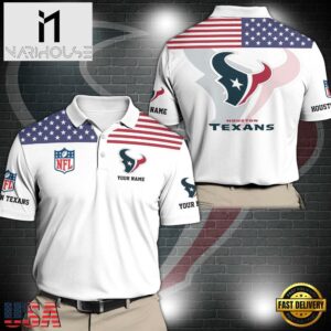 NFL Houston Texans Sport Polo Shirt Custom Your Name