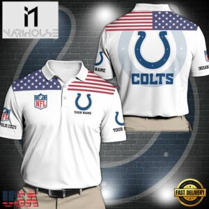 NFL Indianapolis Colts Sport Polo Shirt Custom Your Name