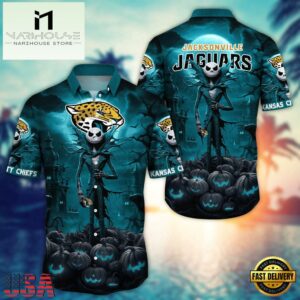 NFL Jacksonville Jaguars Halloween Jack Hawaiian Shirt