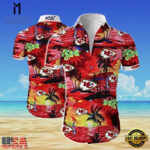 NFL Kansas city chiefs cannabis Summer Short Sleeve Hawaiian Beach Shirt