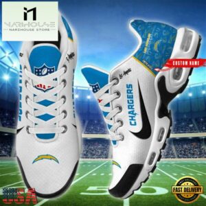 NFL Los Angeles Chargers Custom Name Air Max Plus Shoes