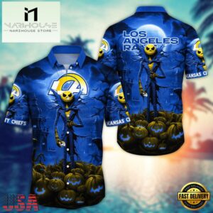 NFL Los Angeles Rams Halloween Jack Hawaiian Shirt