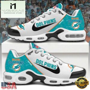 NFL Miami Dolphins Logo 2024 Custom Air Max Plus Shoes, NFL Fan Shoes