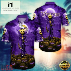 NFL Minnesota Vikings Halloween Jack Hawaiian Shirt