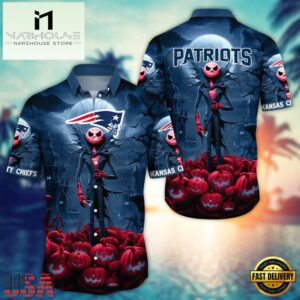 NFL New England Patriots Halloween Jack Hawaiian Shirt