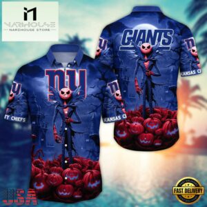 NFL New York Giants Halloween Jack Hawaiian Shirt