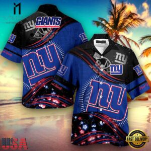 NFL New York Giants Summer Button Up New Design Hawaiian Shirt