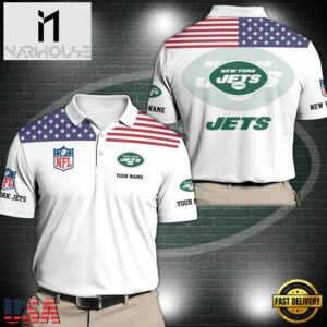 NFL New York Jets Sport Polo Shirt Custom Your Name