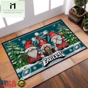NFL Philadelphia Eagles Christmas Doormat Decor