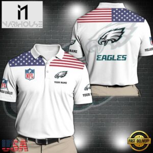 NFL Philadelphia Eagles Sport Polo Shirt Custom Your Name