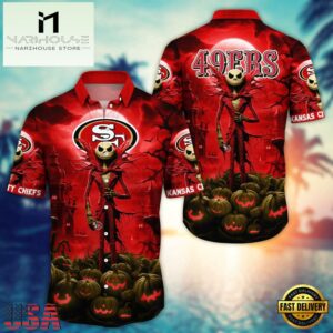 NFL San Francisco 49ers Halloween Jack Hawaiian Shirt