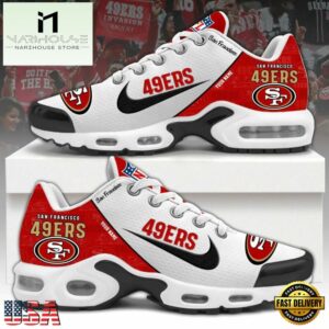 NFL San Francisco 49ers Logo 2024 Custom Air Max Plus Shoes, NFL Fan Shoes