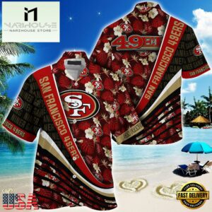 NFL San Francisco 49ers Summer Hawaii Shirt With Tropical Flower Pattern