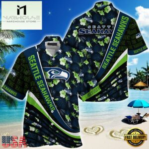 NFL Seattle Seahawks Summer Hawaii Shirt With Tropical Flower Pattern